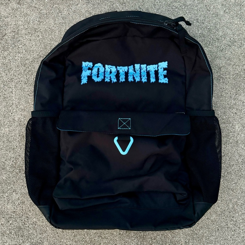 Fortnite Amplify "The Ramp" Llama Backpack Laptop Bag Gamer  Black Blue School